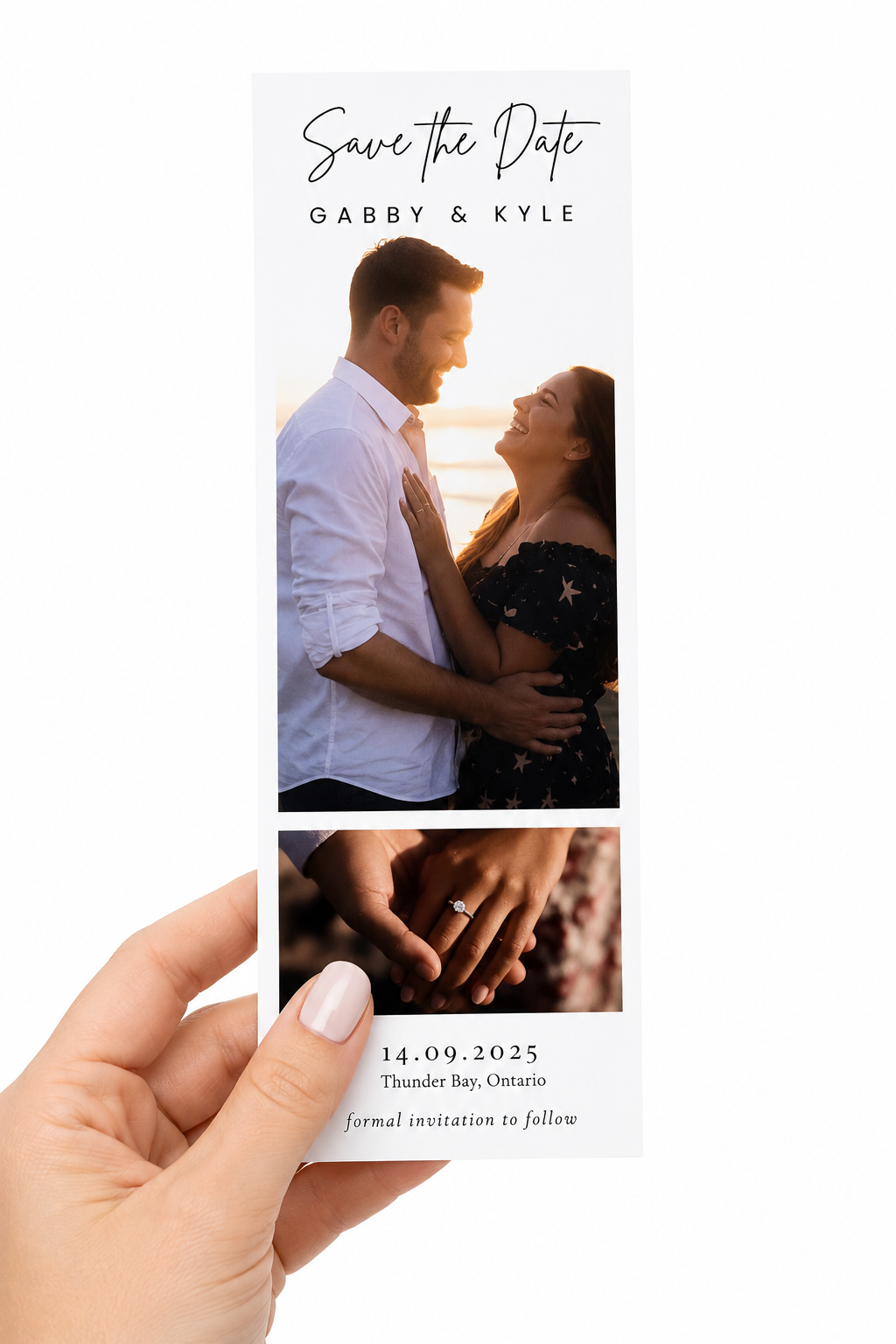 Personalized Photo Strip Save the Date