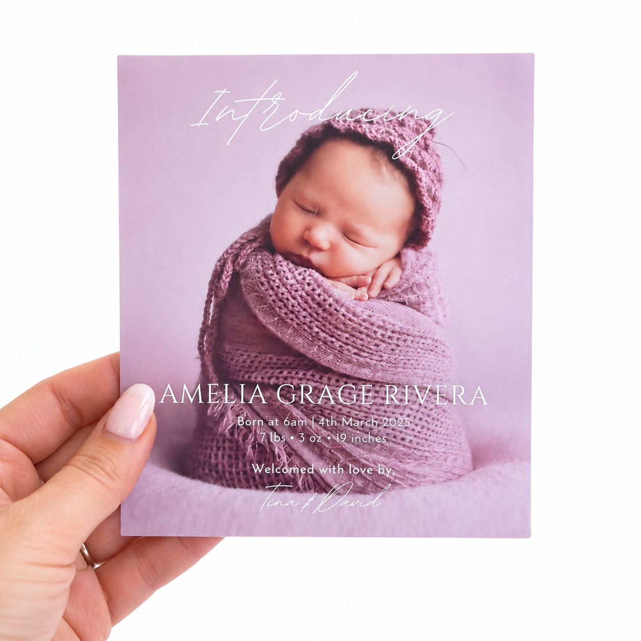 Custom Baby Announcement Magnets