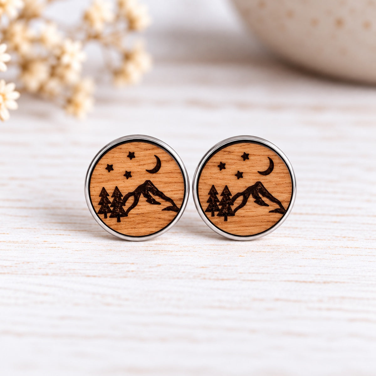 Wood Earrings