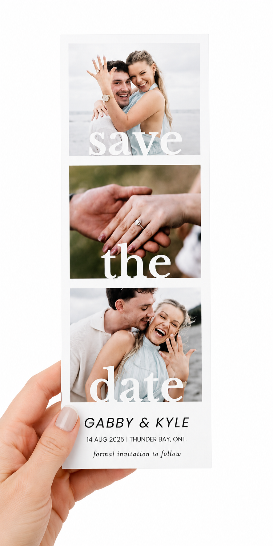 Personalized Photo Strip Save the Date