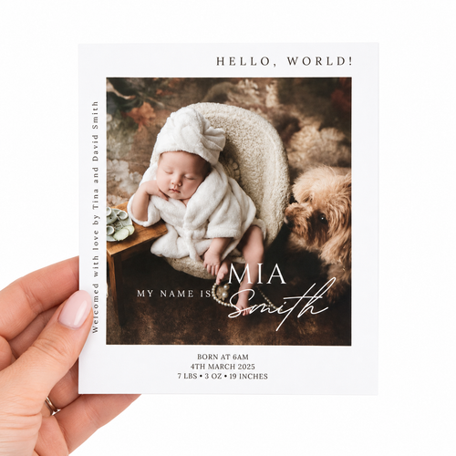 Custom Baby Announcement Magnets