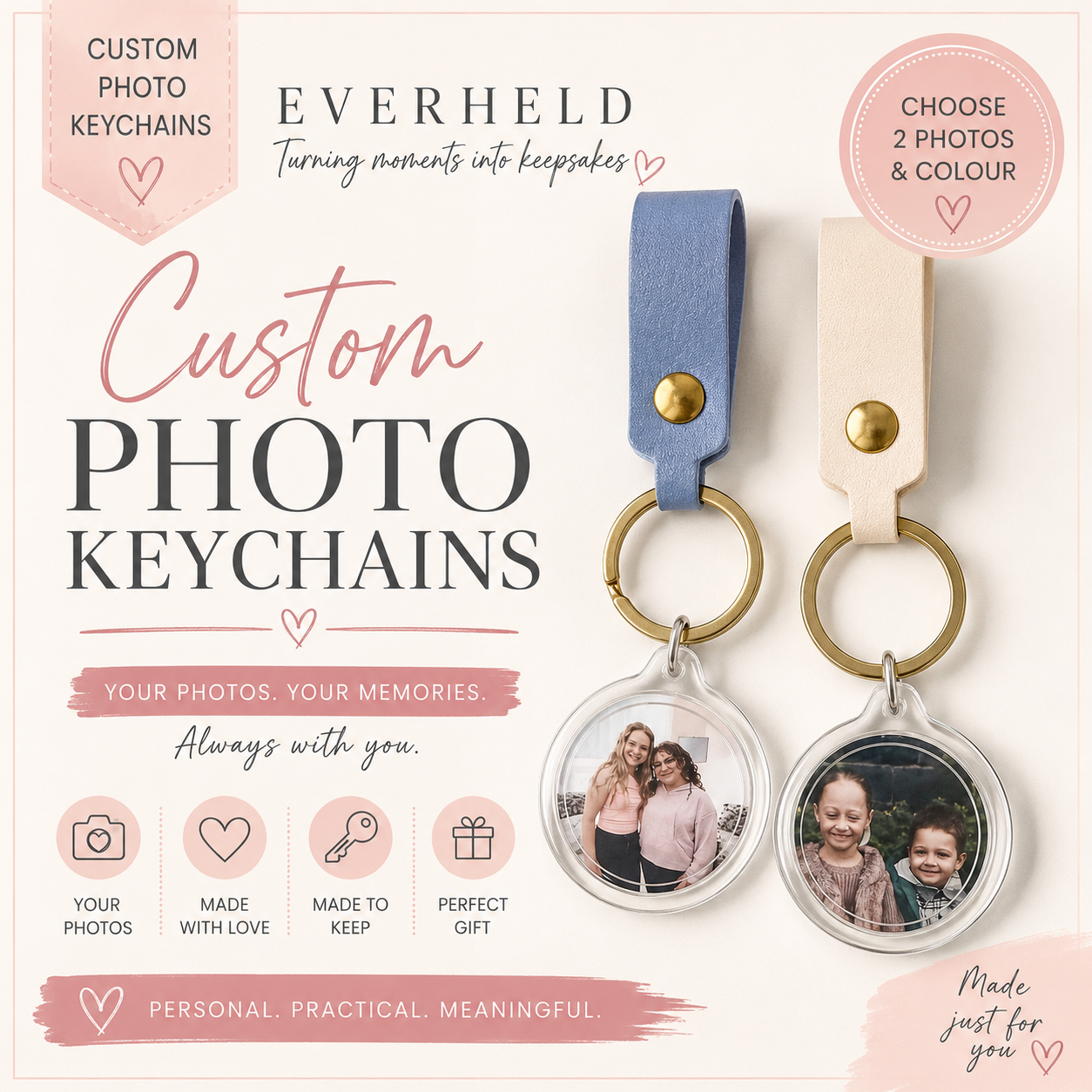 Custom Photo Keychain