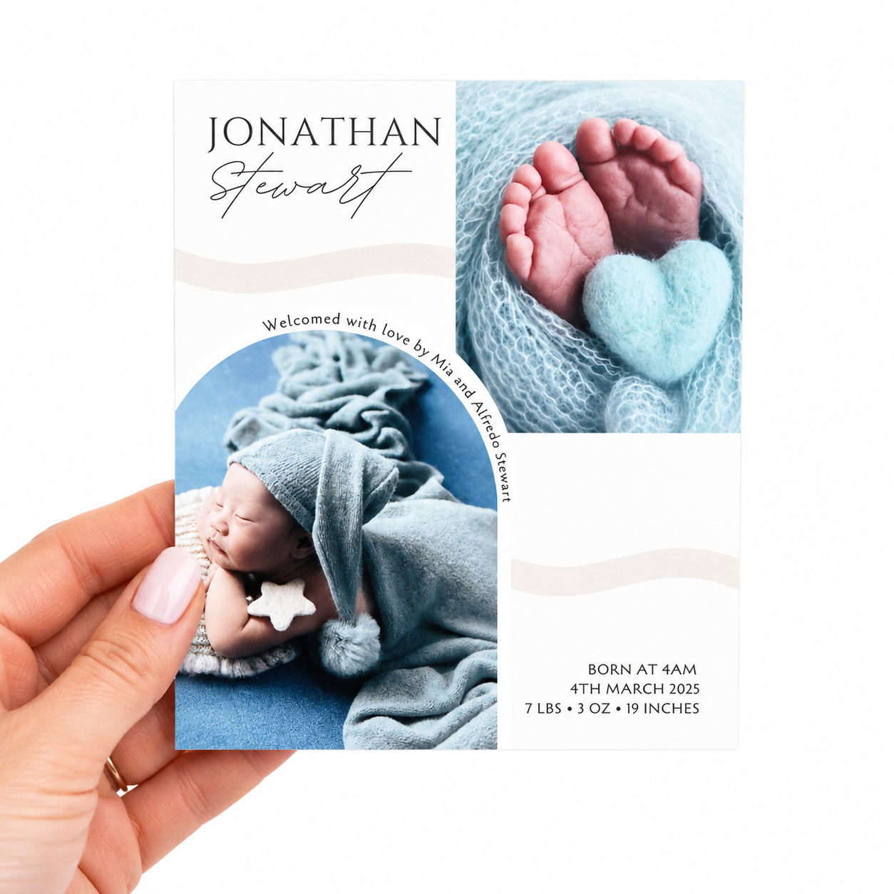 Custom Baby Announcement Magnets