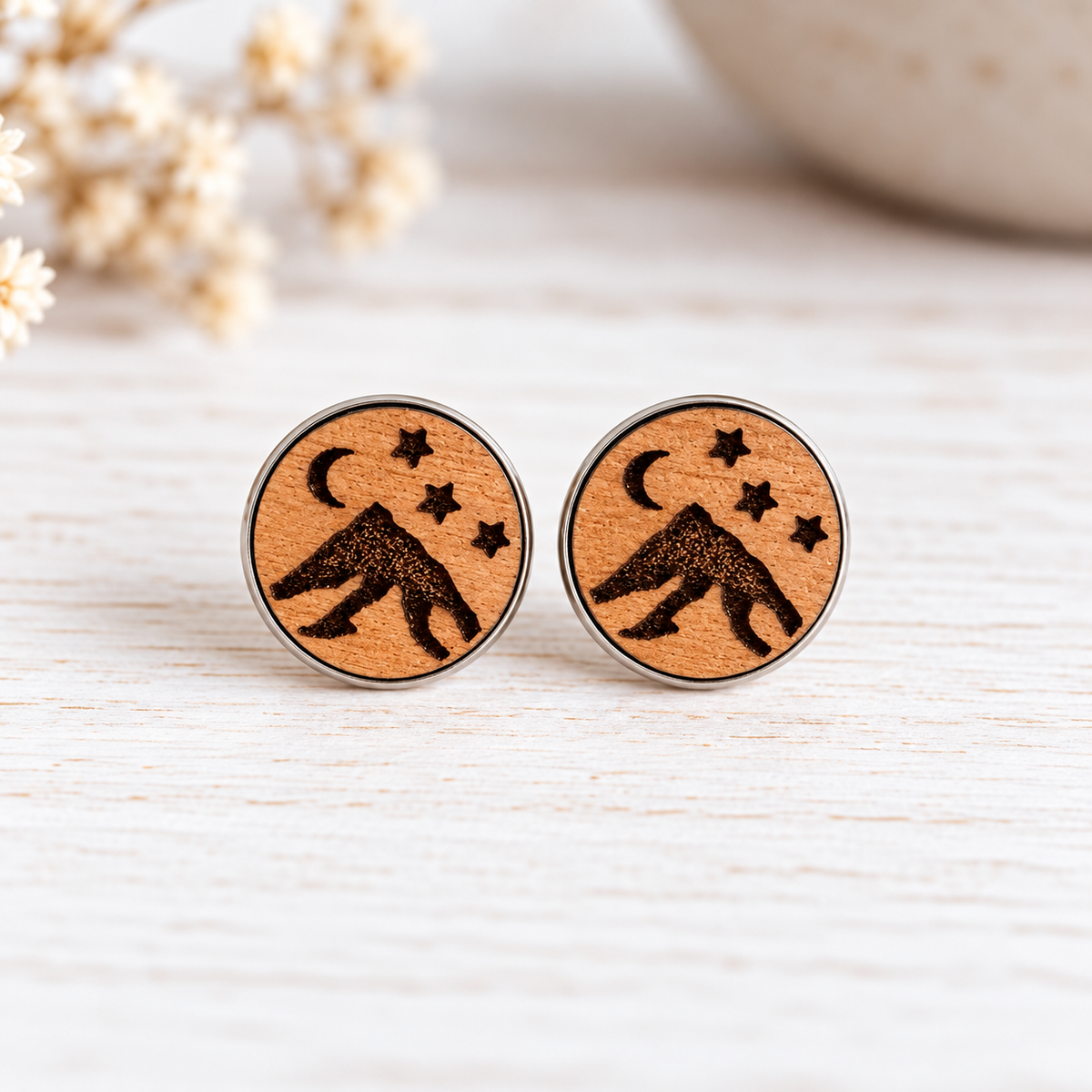 Wood Earrings