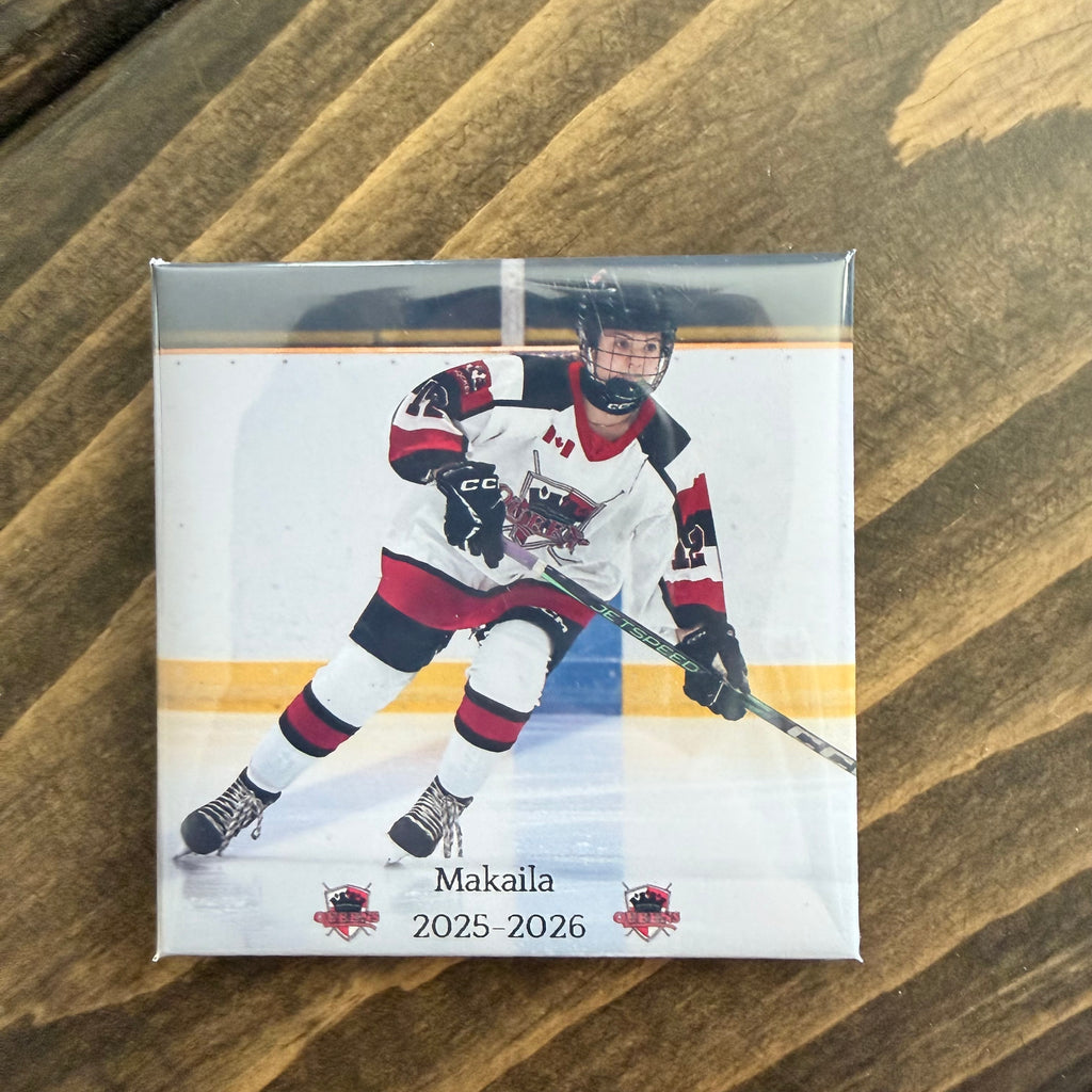 Custom Sports Photo Magnet -Button Style
