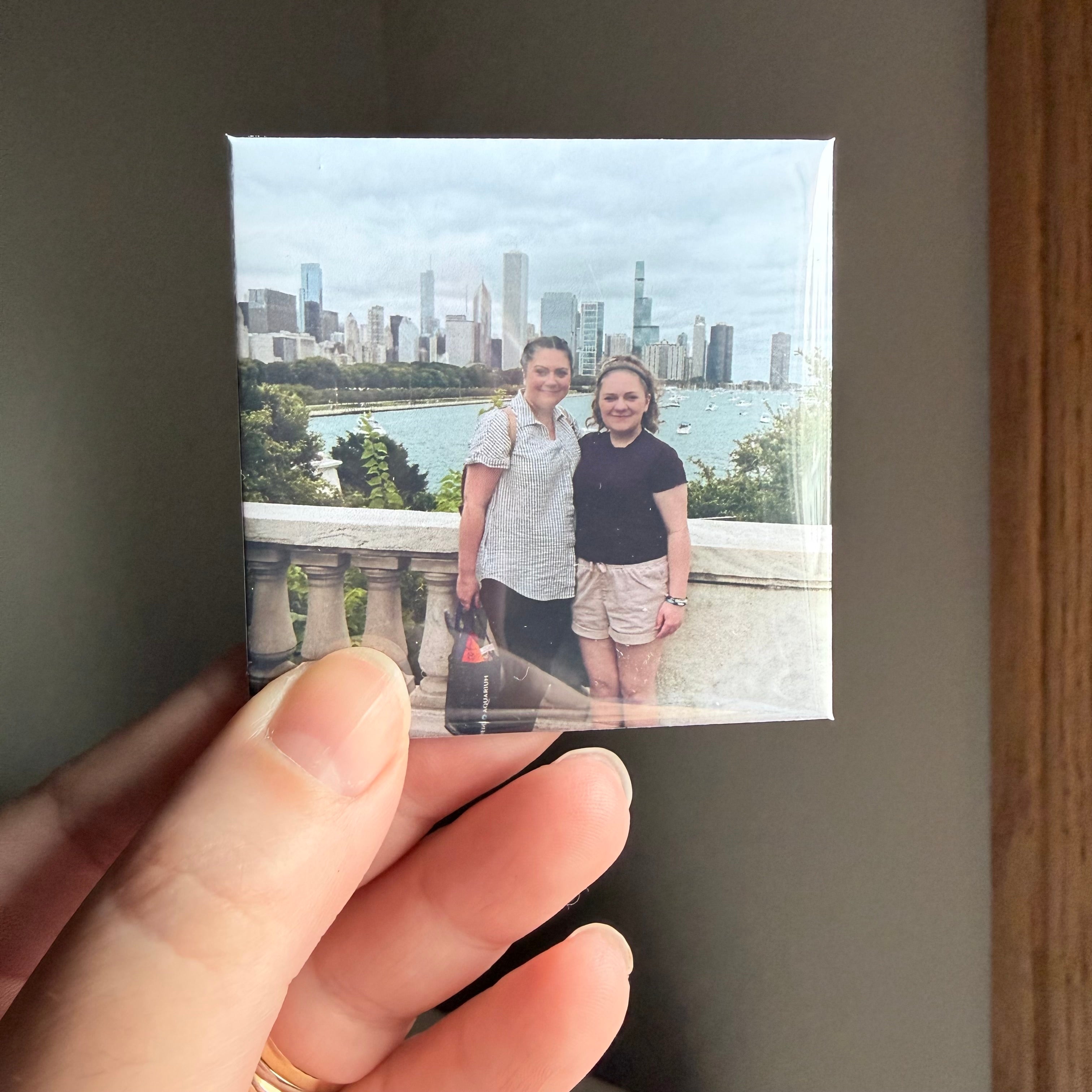 Custom Button Photo Magnets