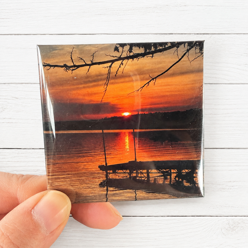 Custom Button Photo Magnets